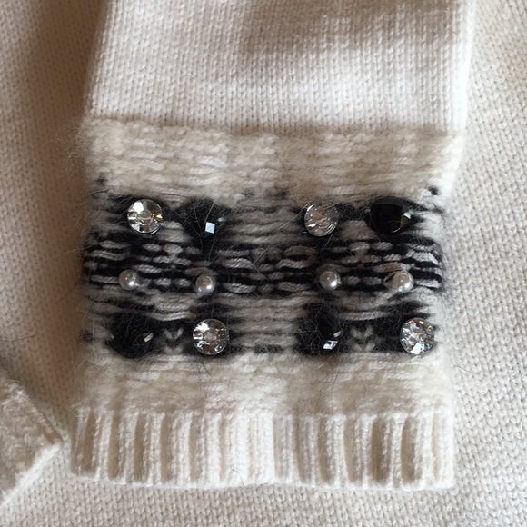 WHBM jewel & pearl detail cowl sweater - Picture 9 of 10